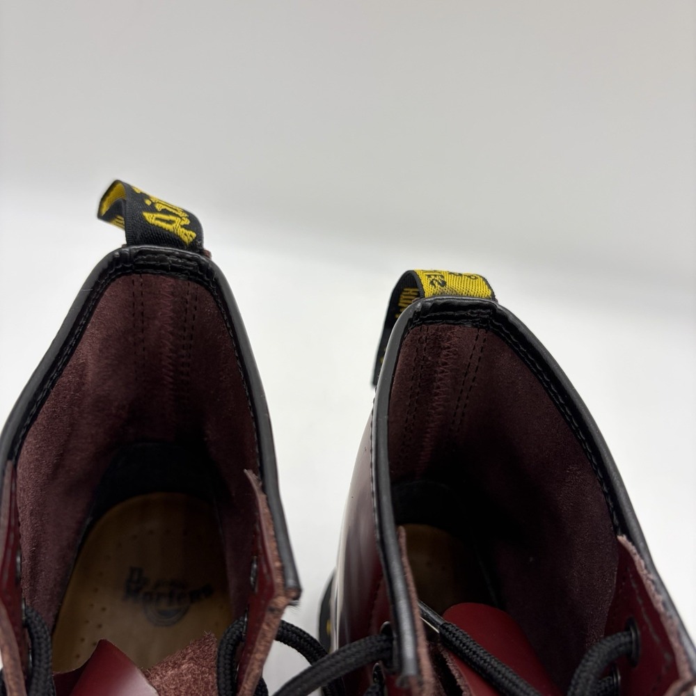 Dr. Martens Womens 9 Mens 8 Boots 1460 8-Eye Cherry Red Smooth Leather Lace Read - Picture 9 of 15